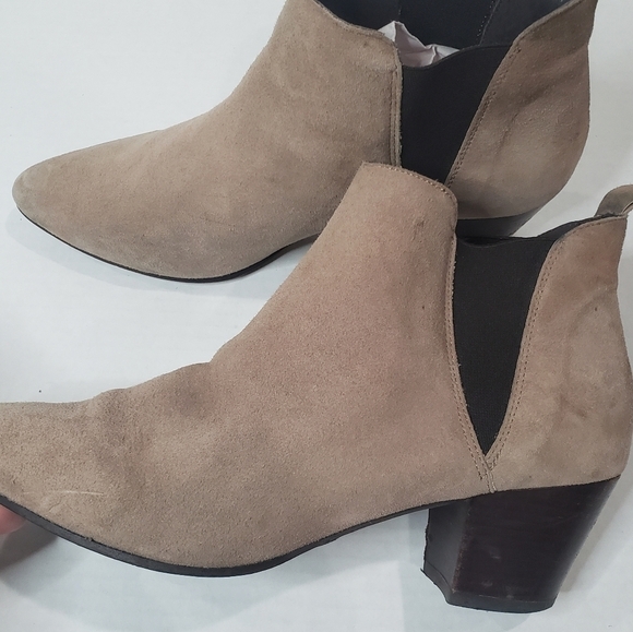 Office London Pointed Toe Suede Ankle Booties Size 39 - Picture 5 of 14